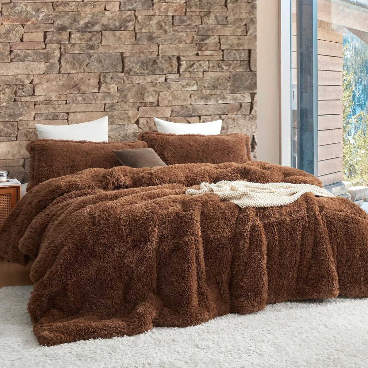 Lion Mane - Coma Inducer? Oversized Comforter Set - Golden Brown