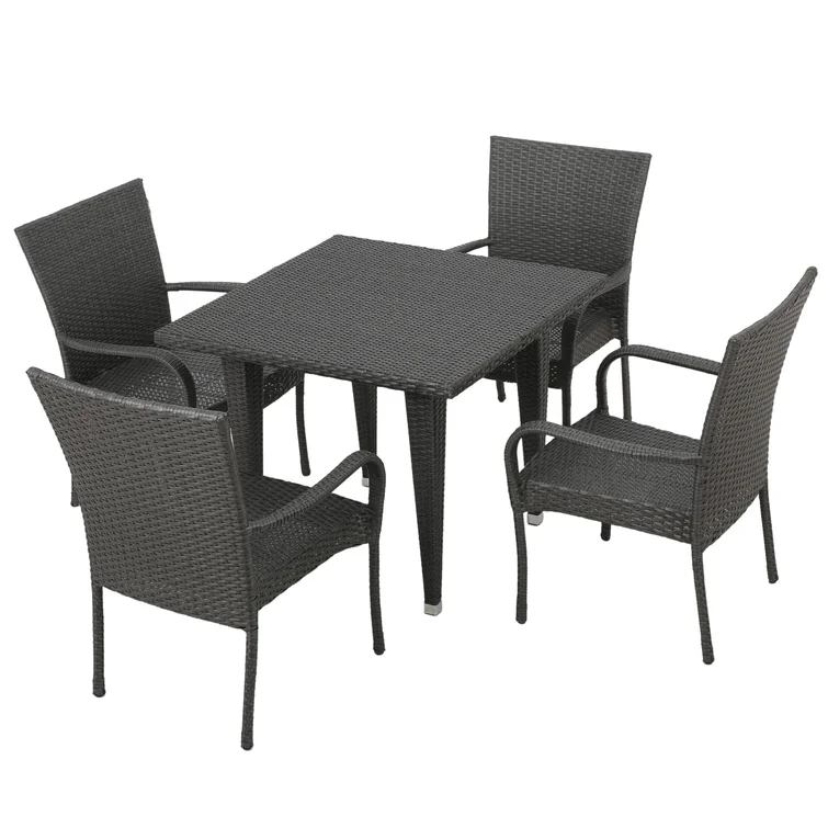 Gunning 4 - Person Square Outdoor Dining Set