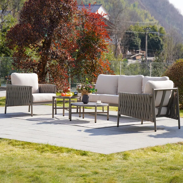 Marianus 5 Piece Sofa Seating Group with Cushions