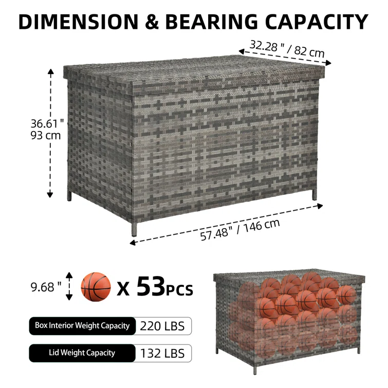 Balconera 230 Gallon Deck Box