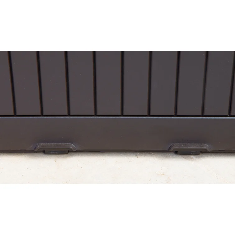 Keter Comfy 71 Gallon Durable Resin Outdoor Storage and Organization Deck Box Ideal For Garden Patio Furniture and Supplies