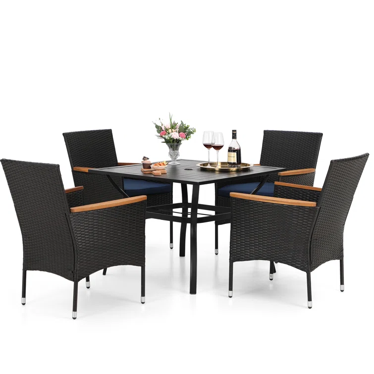 Alyah 4 - Person Square Outdoor Dining Set