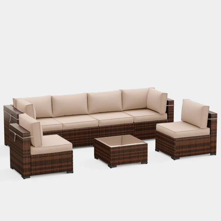 6 - Person Outdoor Seating Group with Cushions