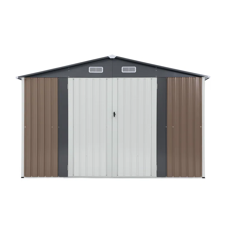 10 ft. W X 8 ft. D Metal Storage Shed