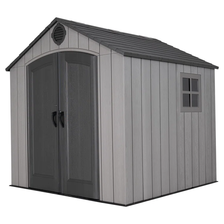 8 Ft. x 7.5 Ft. High-Density Polyethylene (Plastic) Steel Reinforced Outdoor Storage Shed