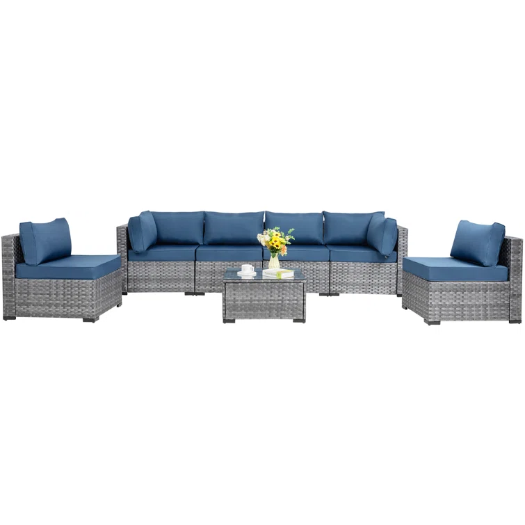 6 - Person Outdoor Seating Group with Cushions