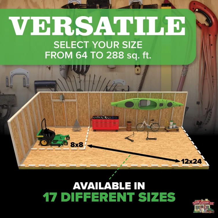 Value Gambrel Barn Wood Storage Shed with 4 ft. Sidewalls