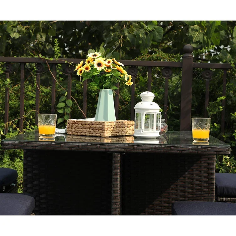 Outdoor Dining Set with Cushions