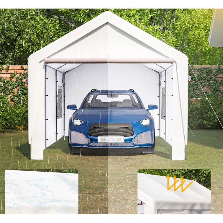 9 ft. W x 10 ft. D Metal Garage Shed