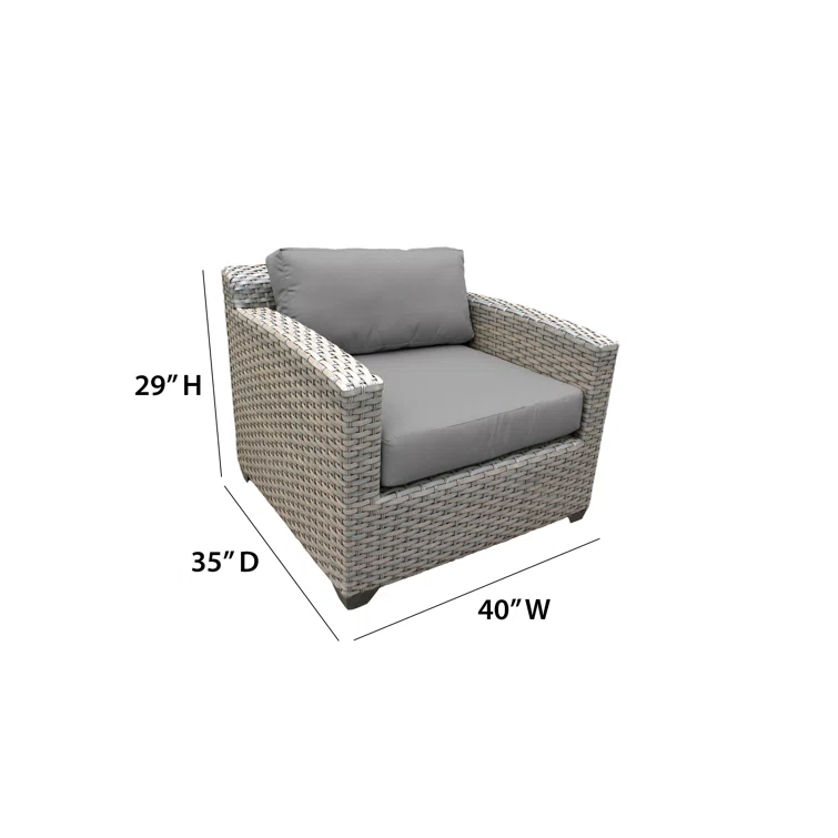 Amjad 8 Piece Outdoor Sectional Seating Group with Cushions
