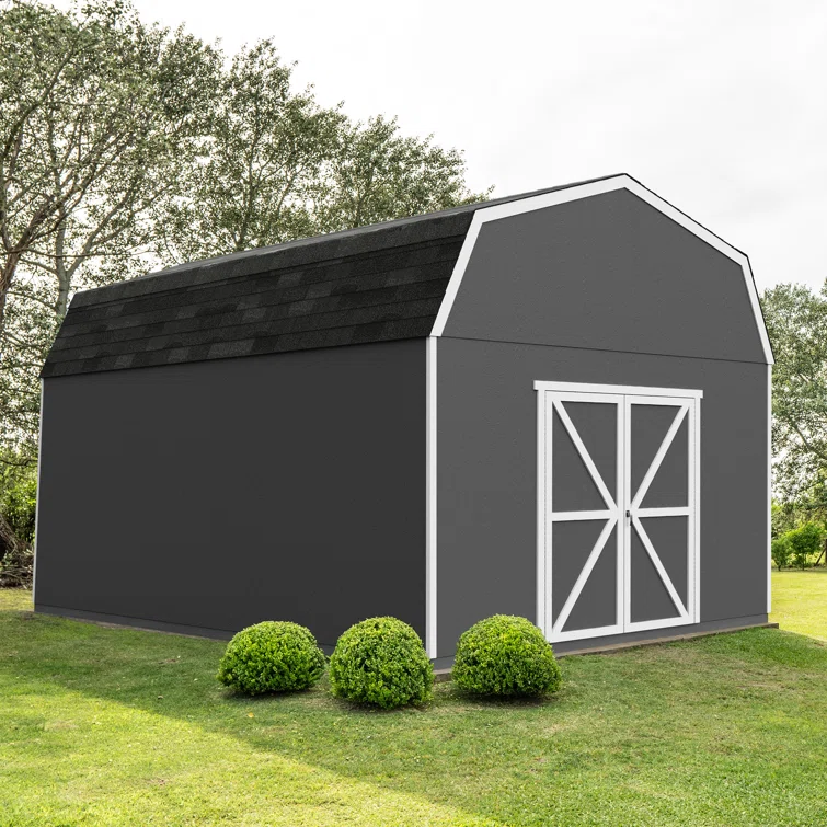 Hudson 12 ft. W x 24 ft. D Wood Storage Shed With Floor