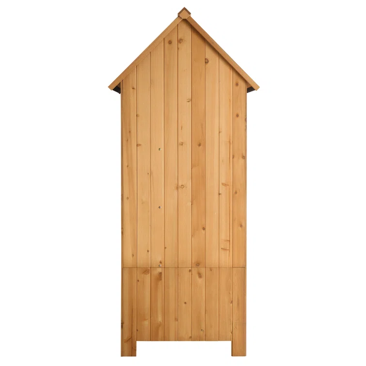 Fir 2 ft. 6 in. W x 1 ft. 10 in. D Solid Wood Storage Shed