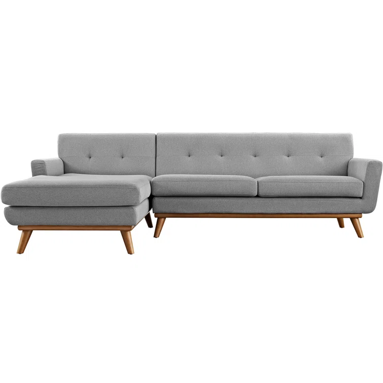 Engage Mid Century Modern Tufted Sectional