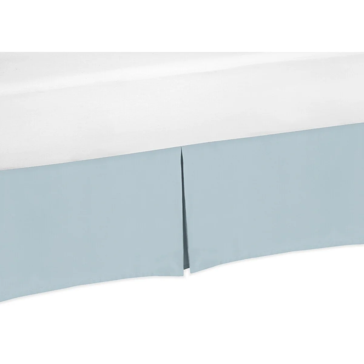 Slate Blue Collection Queen Bed Skirt - For the Construction Truck Green and Blue Transportation Collection