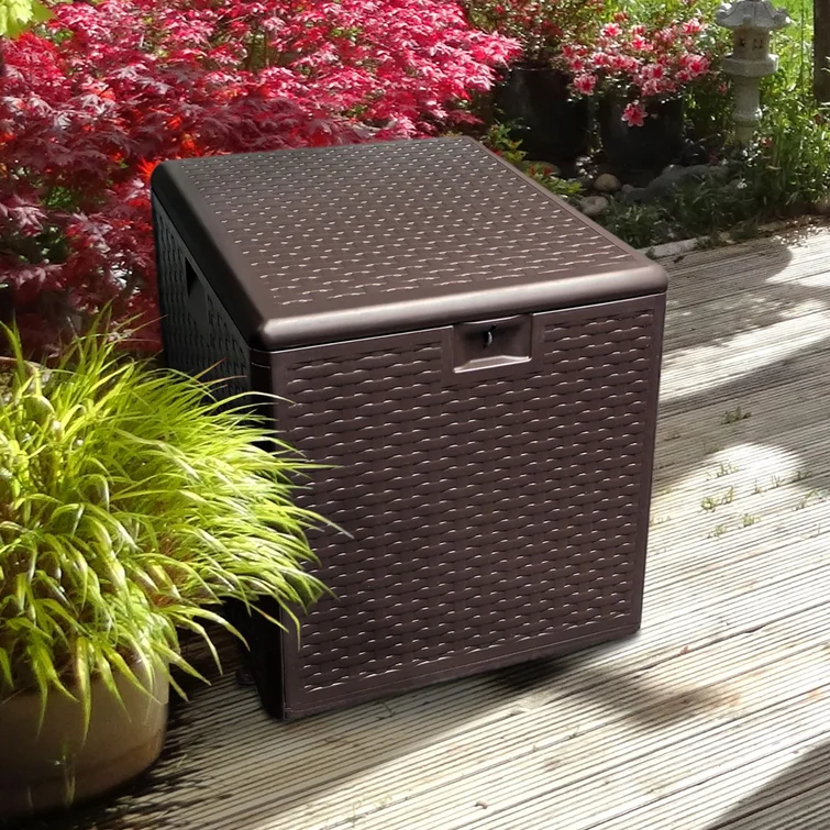 Plastic Development Group 19.5'' W 28 Gallons Water Resistant Resin Deck Box in Brown