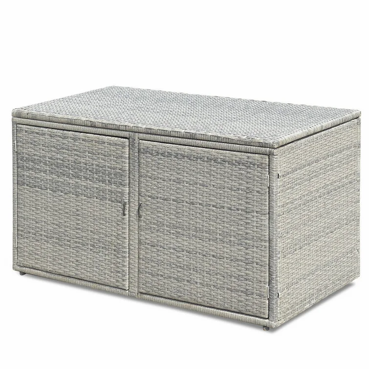 Calorful 23.5'' W 88 Gallons Water Resistant Storage Bench in Gray