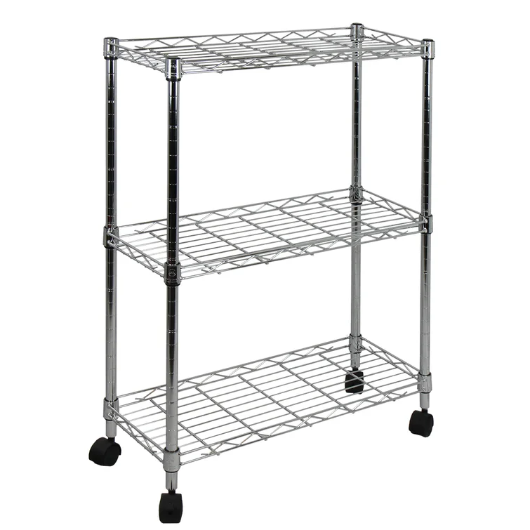 Tadcaster 9.1'' W Metal Height -Adjustable Shelving Unit with Wheels