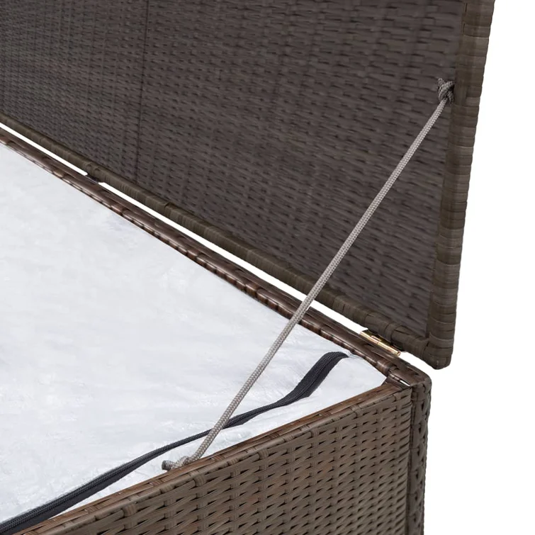 Aristi Patio Storage Box 47.2"x19.7"x23.6" Poly Rattan