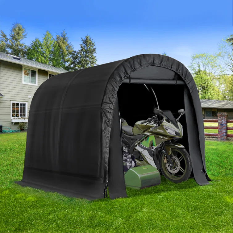 6.3 ft. W x 8 ft. D Portable Tool Shed , Storage Tent