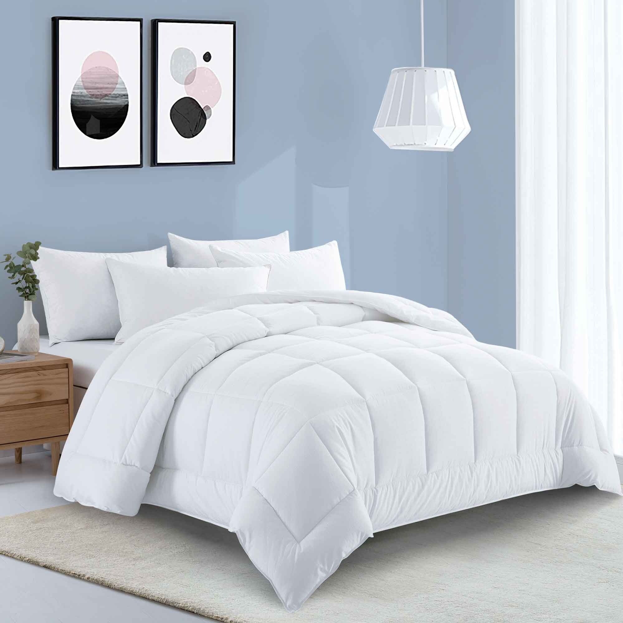 All Season Down Alternative Duvet Insert Comforter with Soft Microfiber Shell