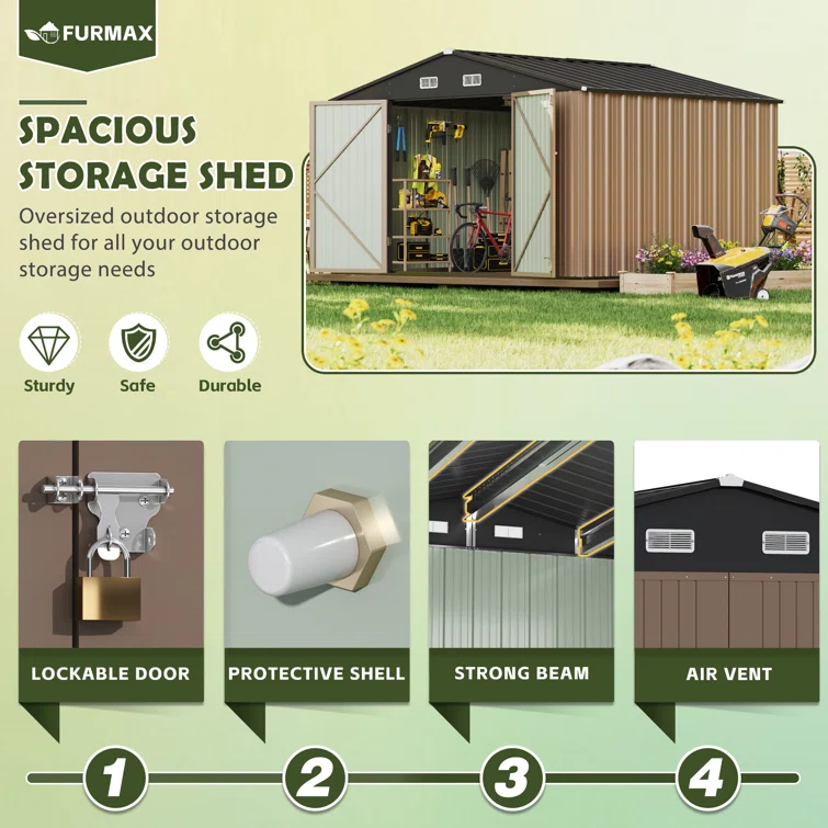 Outdoor Metal Storage Shed