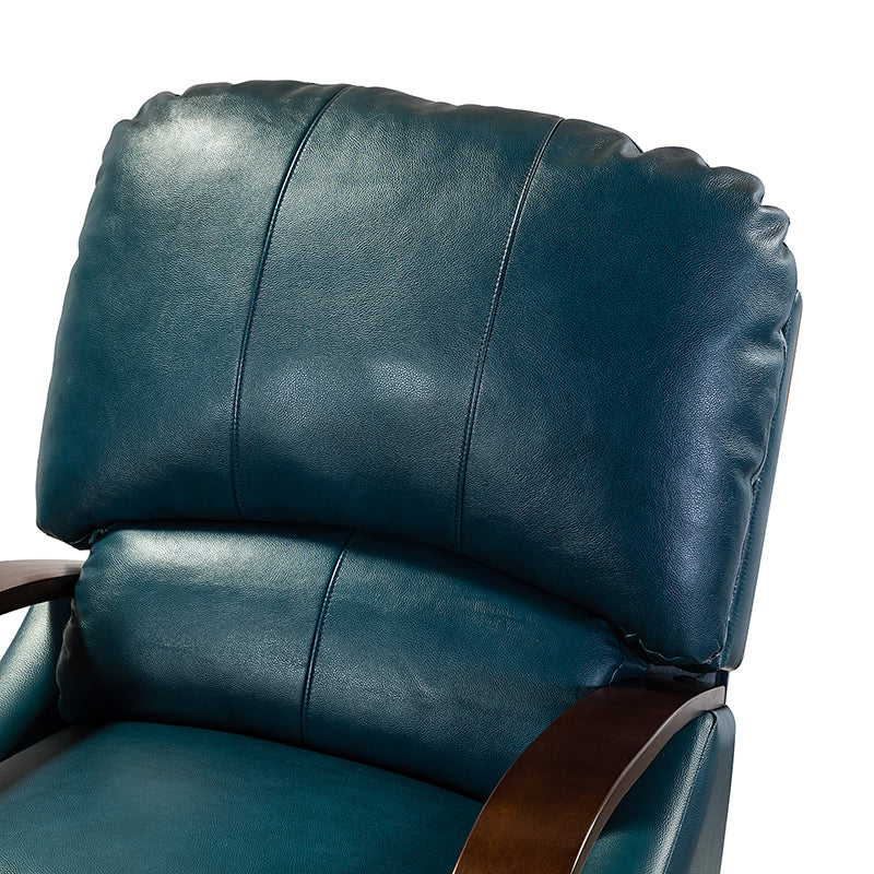 Melisa Genuine Leather Manual Recliner