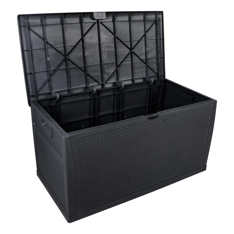 Winado 47'' W 120 Gallons Water Resistant Plastic Lockable Deck Box
