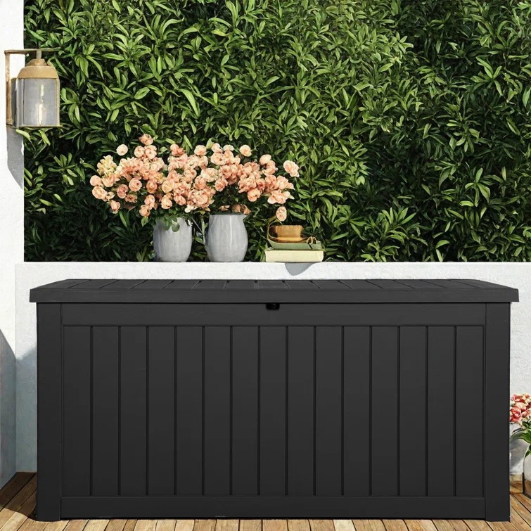 YITA 230 Gallons Water Resistant Resin Lockable Deck Box