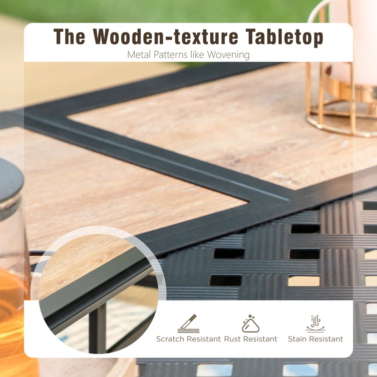 8pcs Outdoor Patio Dining Sets With Umbrella