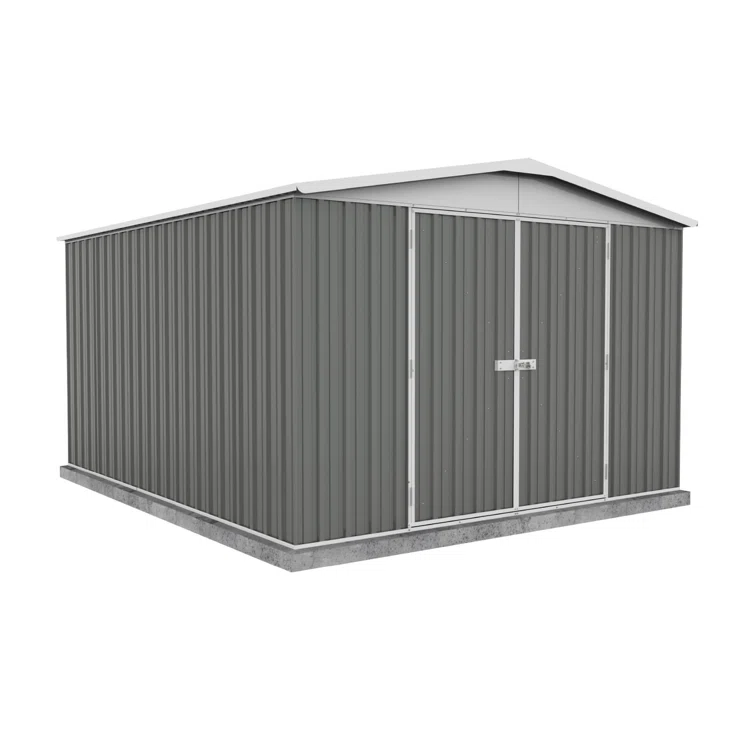 Regent 12 ft. W x 10 ft. D Galvanized Steel Storage Shed