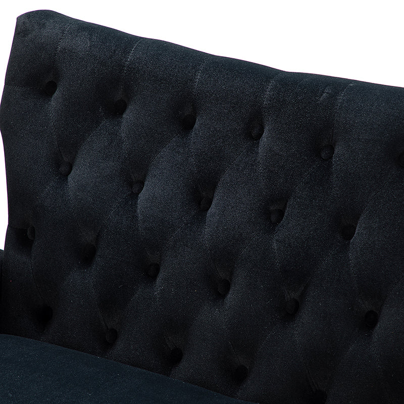 Amira Velvet 3-Piece Living Room Set