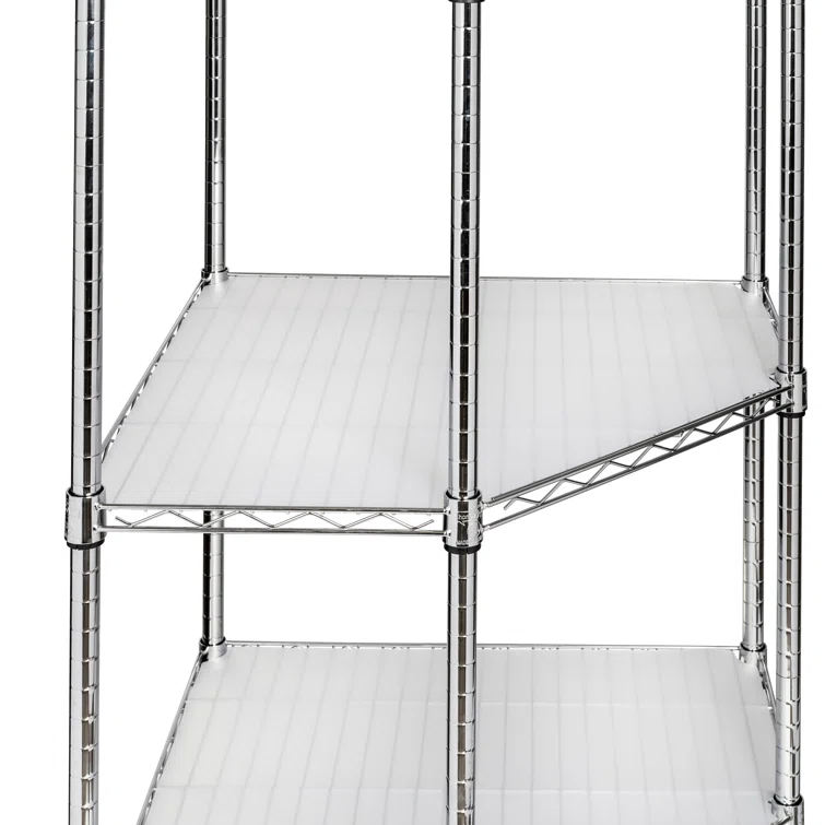 4-Tier Metal Height-Adjustable Shelving Unit (26" W x 72" H x 18" D)