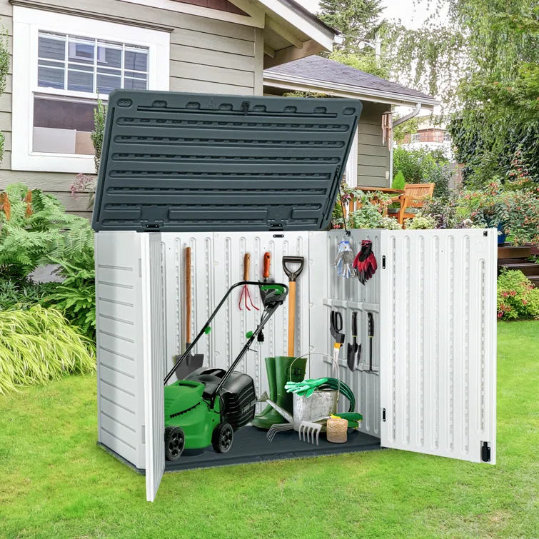 51‘’W X 29‘’D Outdoor Horizontal Lockable Waterproof Storage Sheds