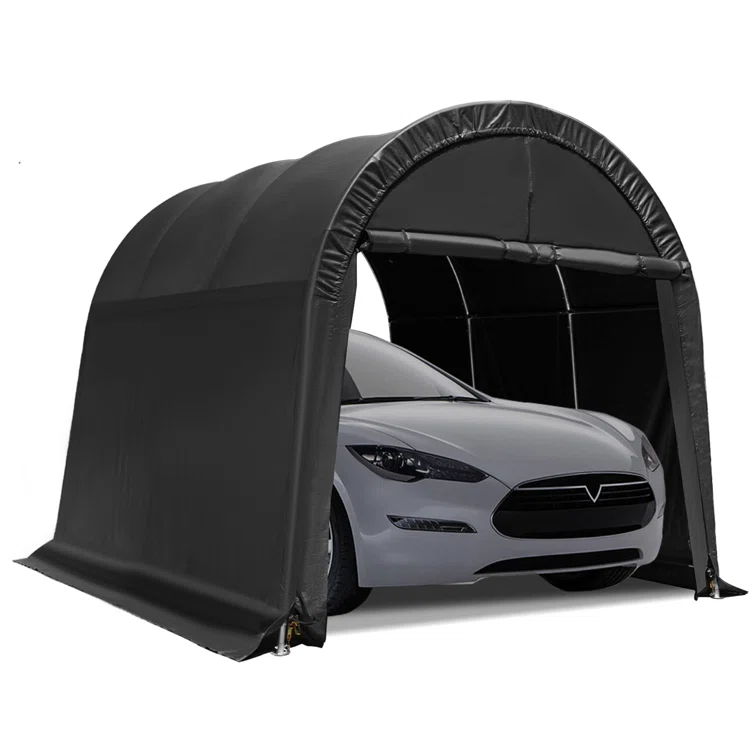 10 ft. W x 15 ft. D Plastic Portable Garage Shed
