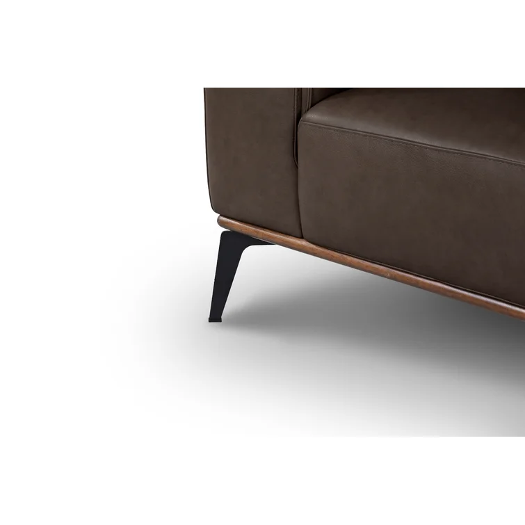 Conley 86'' Leather Sofa