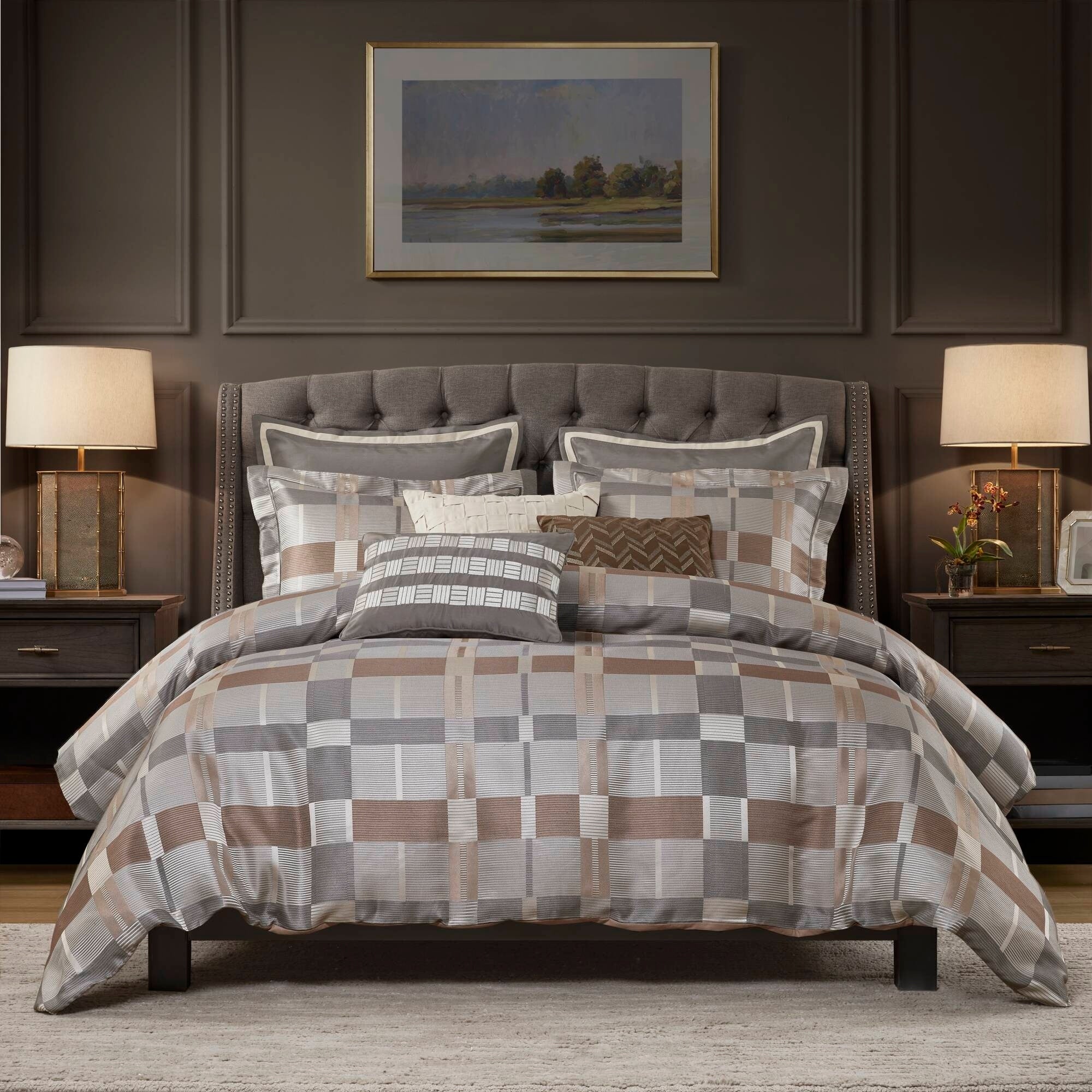 Madison Park Signature Prescott Jacquard Oversized Duvet Style Comforter Set