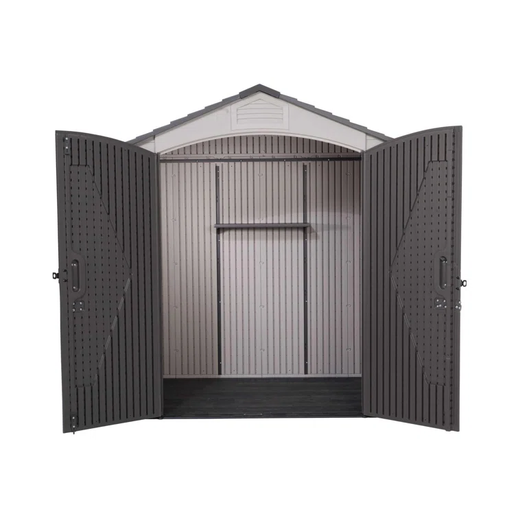 Lifetime 7 Ft. x 4.5 Ft. High-Density Polyethylene (Plastic) Outdoor Storage Shed with Steel-Reinforced Construction