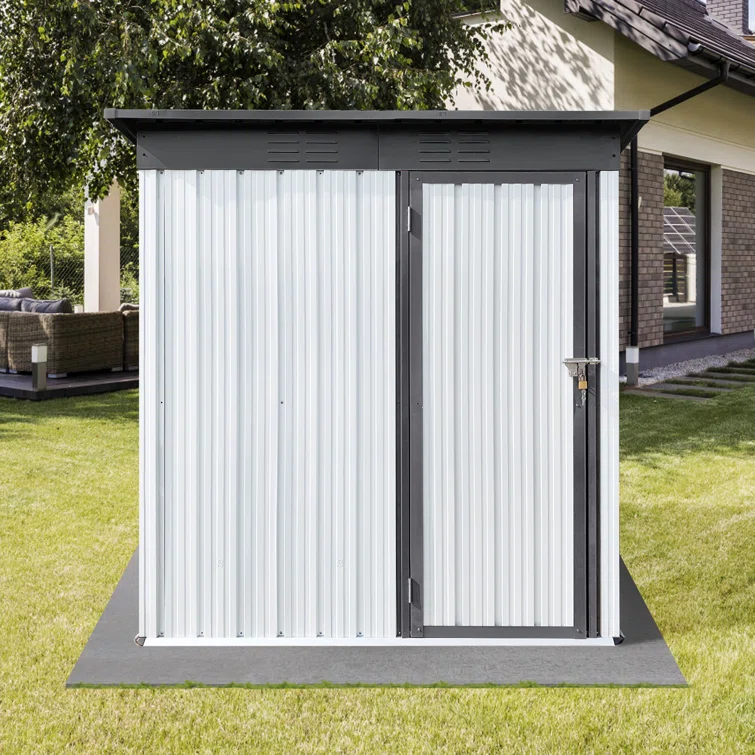 6 ft. W x 4 ft. D Metal Garage Shed