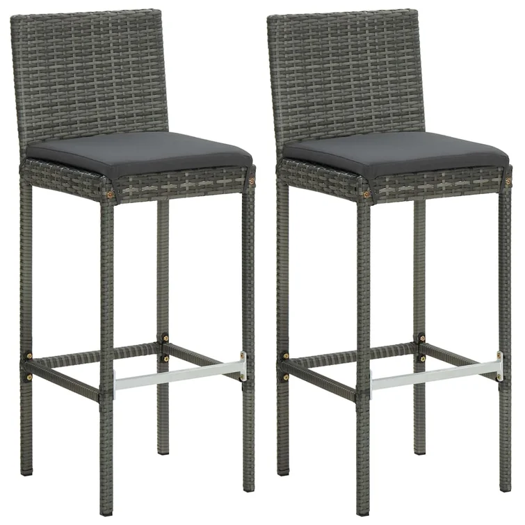 Patio Bar Table and Stools with Cushions
