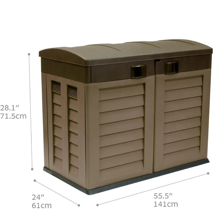 Kronz 5 ft. W x 3 ft. D Plastic Horizontal Tool Shed