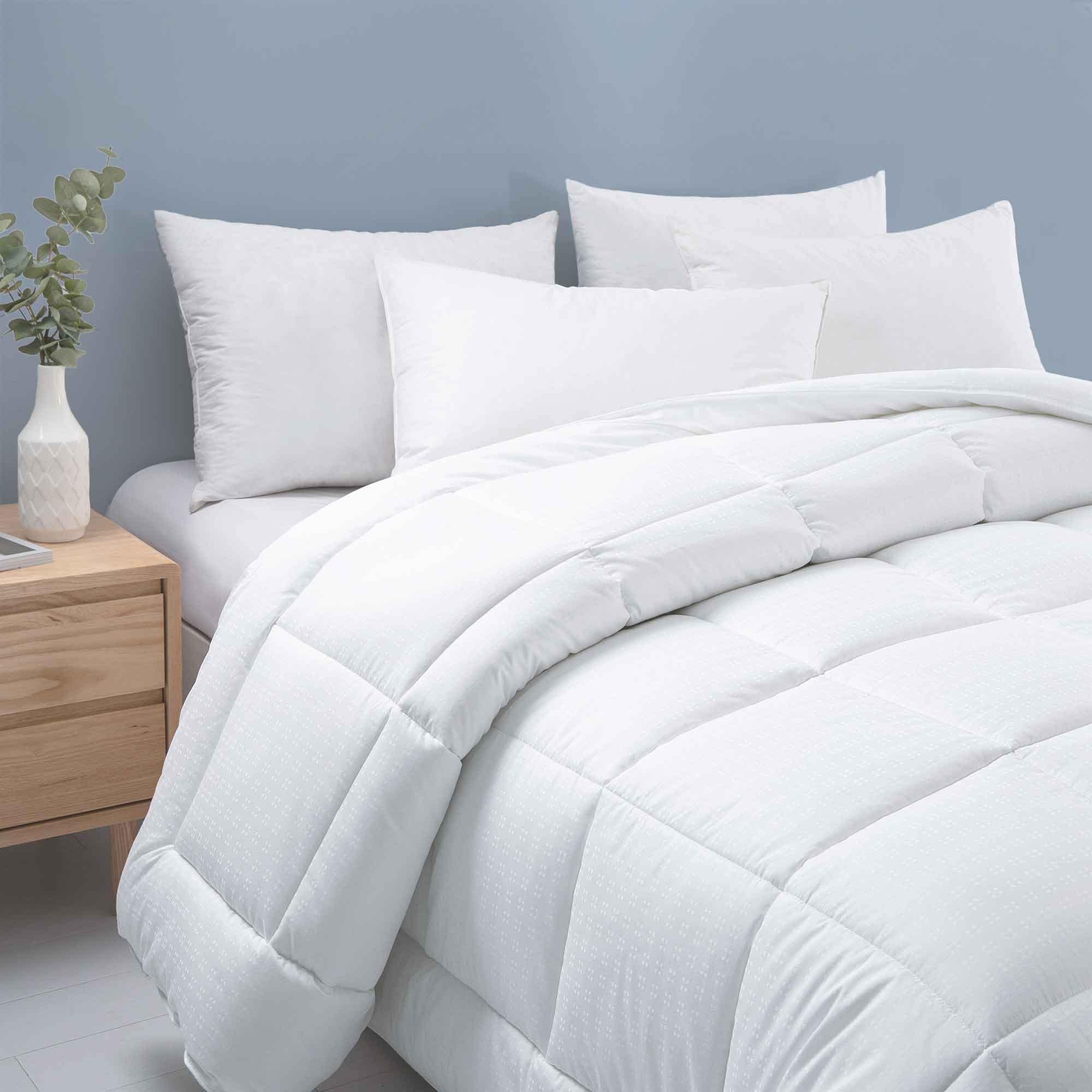 All Season Down Alternative Duvet Insert Comforter with Soft Microfiber Shell