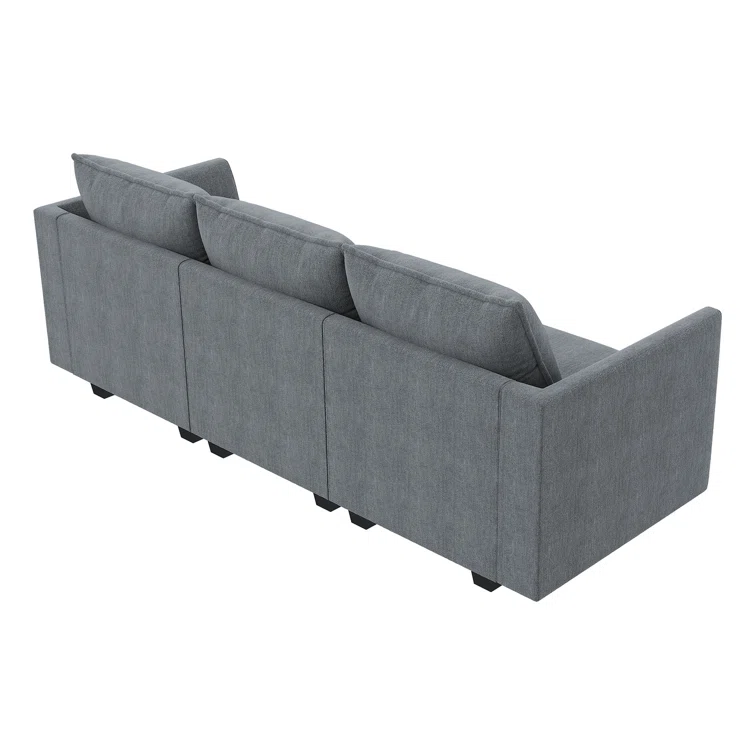 3-Seater Modular Sectional Sofa Couch With Storage Seats