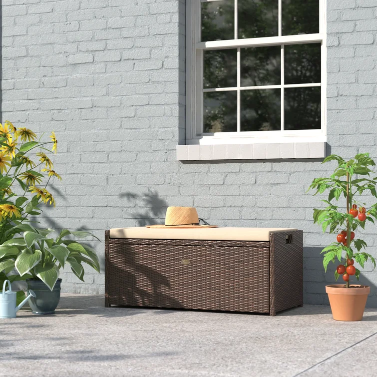 Barton Outdoor 60 Gallon Storage Bench
