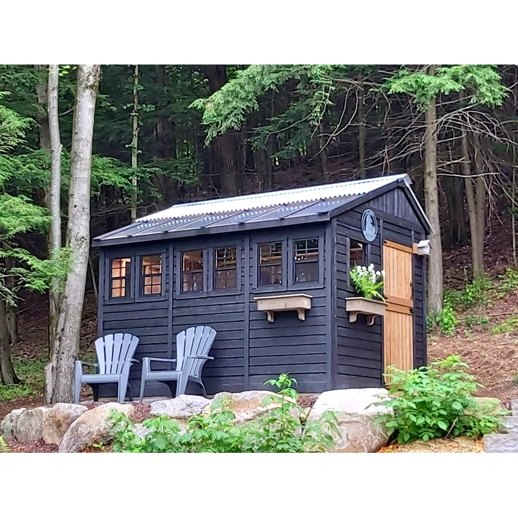 8 ft. W x 12 ft. D Cedar Wood Sunshed Garden Shed