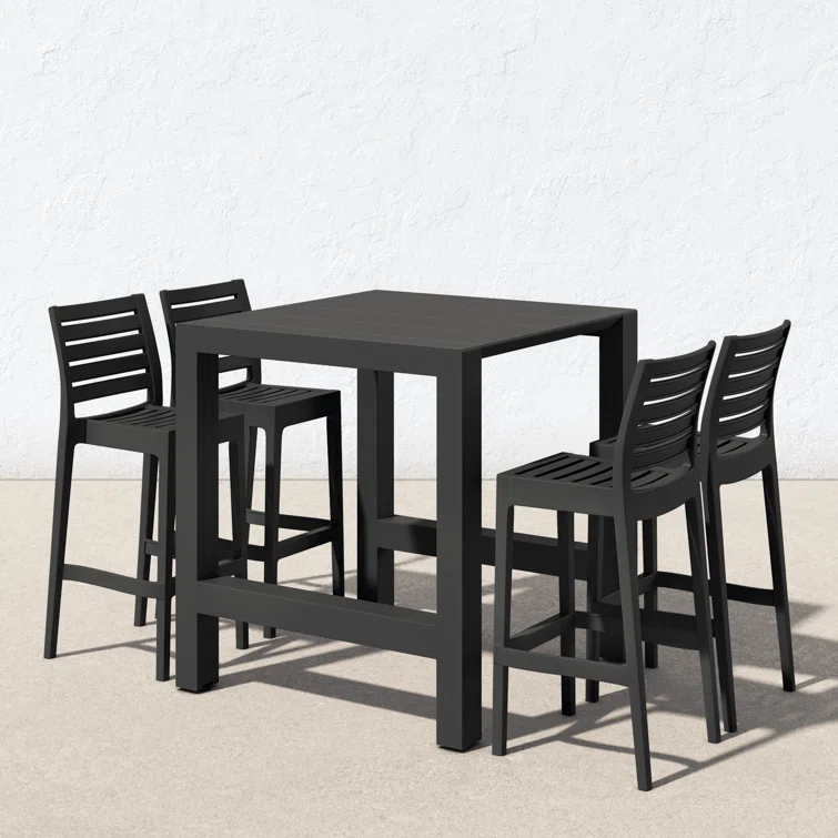 Farrah 4 - Person Square Extendable Outdoor Dining Set