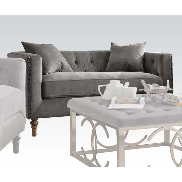 Herlinda 62'' Velvet Loveseat