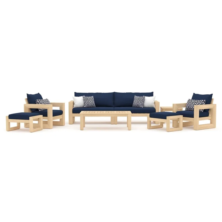 Sehrish 8 Piece Sunbrella Sofa Seating Group with Cushions