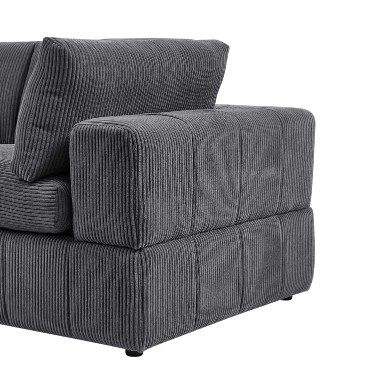 6 - Piece Corduroy Sectional