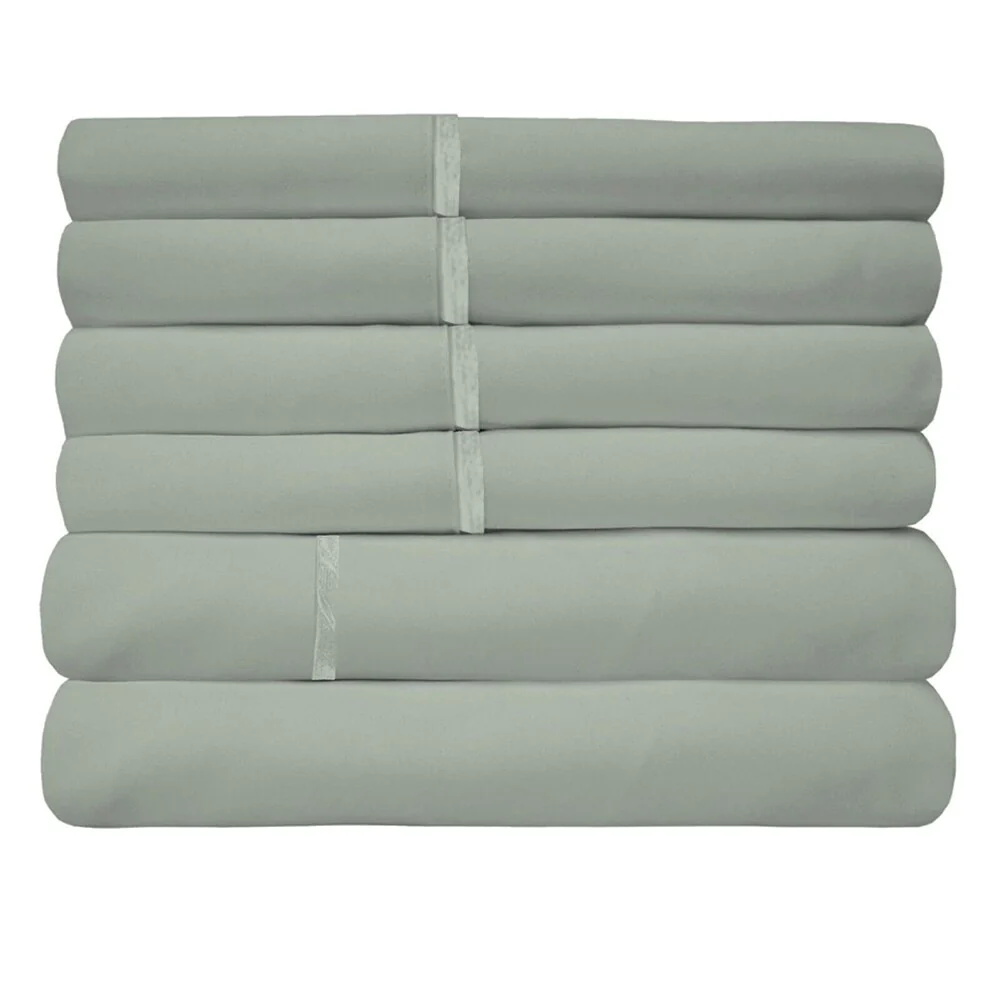 2200 Count 6 Pc Premium Bamboo Deep Pocket Queen Sheet Light Taupe