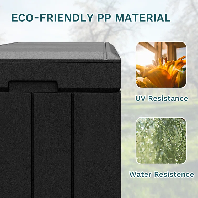90 Gallons Water Resistant Resin Lockable Deck Box